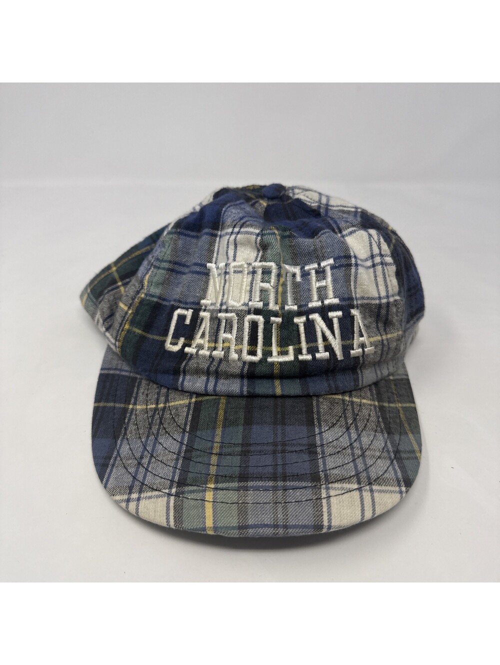 North Carolina Plaid Hat Adjustable